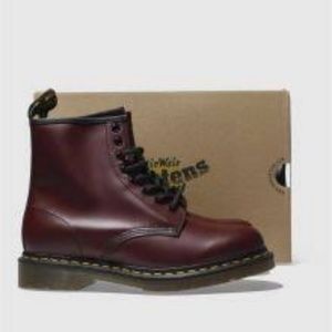 Dr Martens burgundy combat boot